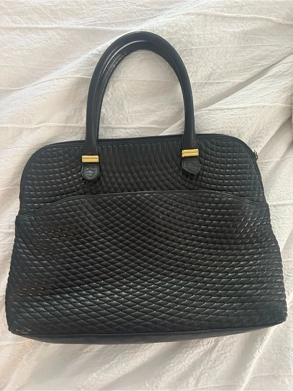 Bally Black Leather Tote Bag